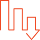 bar chart with arrow