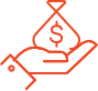 hand holding money bag